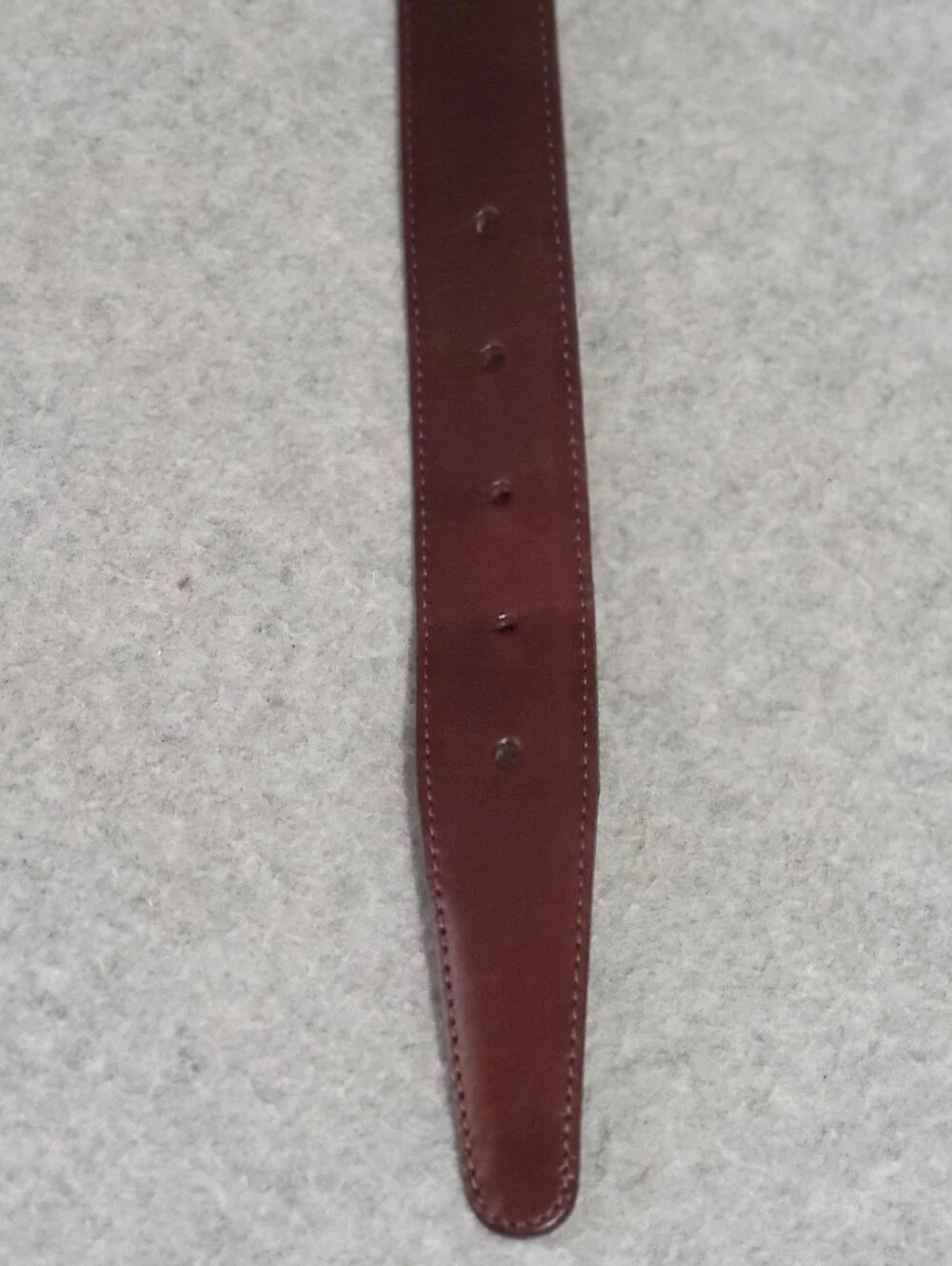 Brighton Belt Aniline Glazed Cowhide Glove Leather Brown Women's 36 Gold Buckle